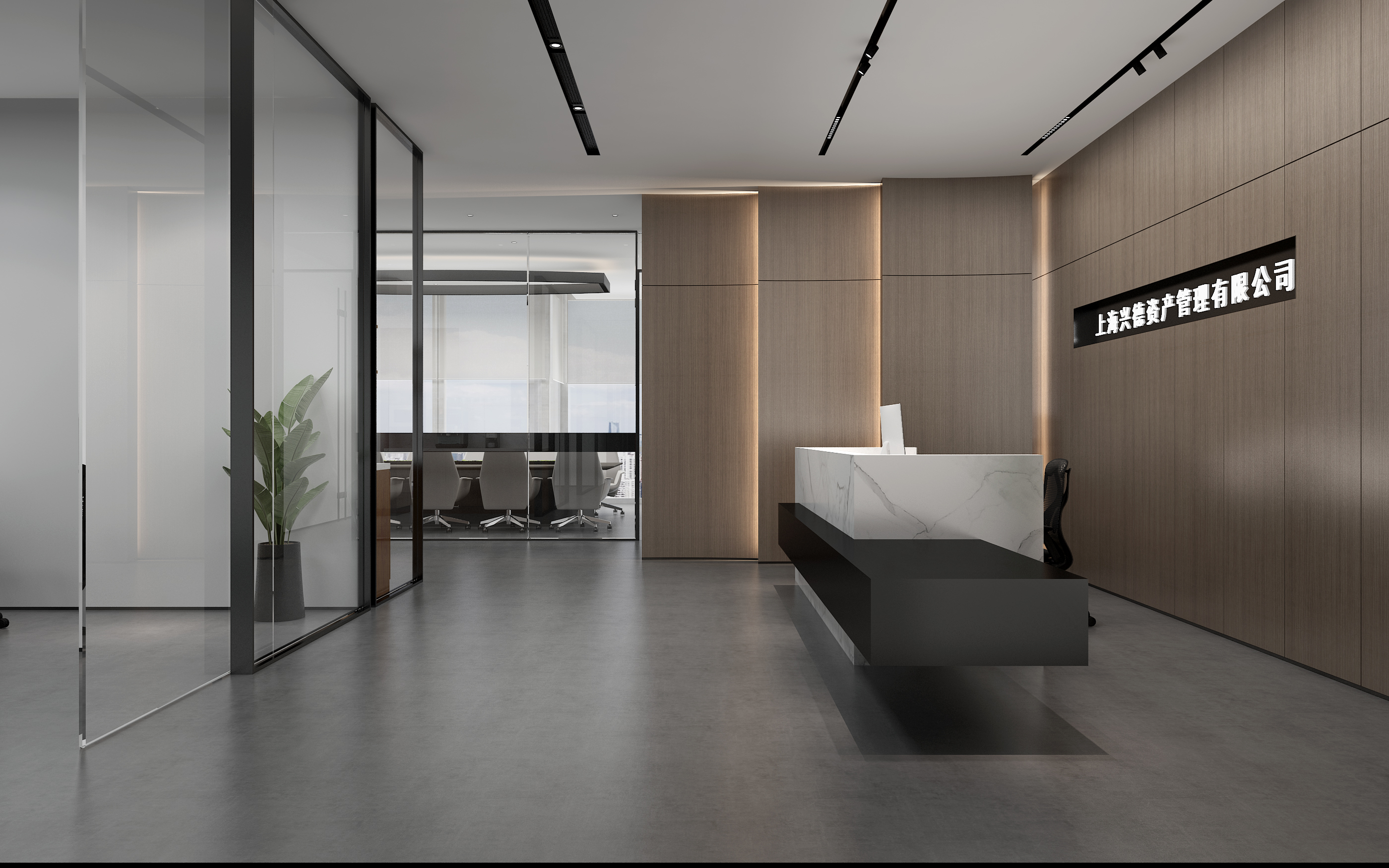 虹口區(qū)來福士辦公室設(shè)計裝修圖-第6張圖片-上海古都建筑設(shè)計集團(tuán)