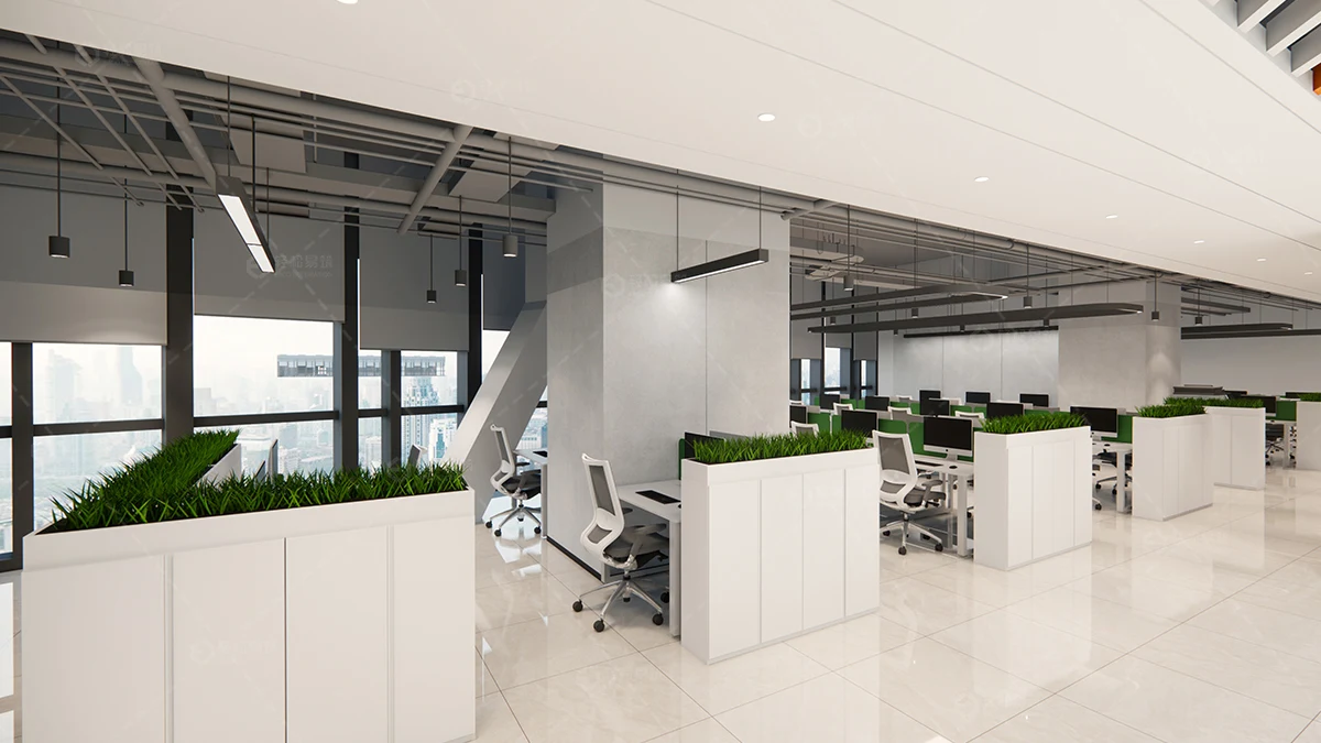 4000芯片開(kāi)發(fā)公司辦公室裝潢效果-第3張圖片-上海古都建筑設(shè)計(jì)集團(tuán)
