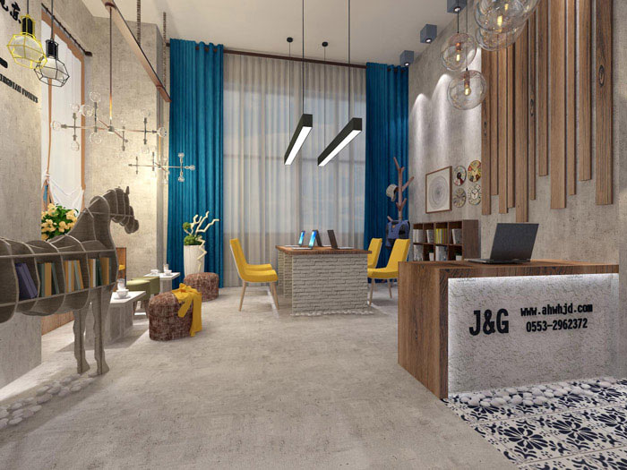 浦東室內(nèi)設(shè)計辦公室裝修效果圖-第1張圖片-上海古都建筑設(shè)計集團