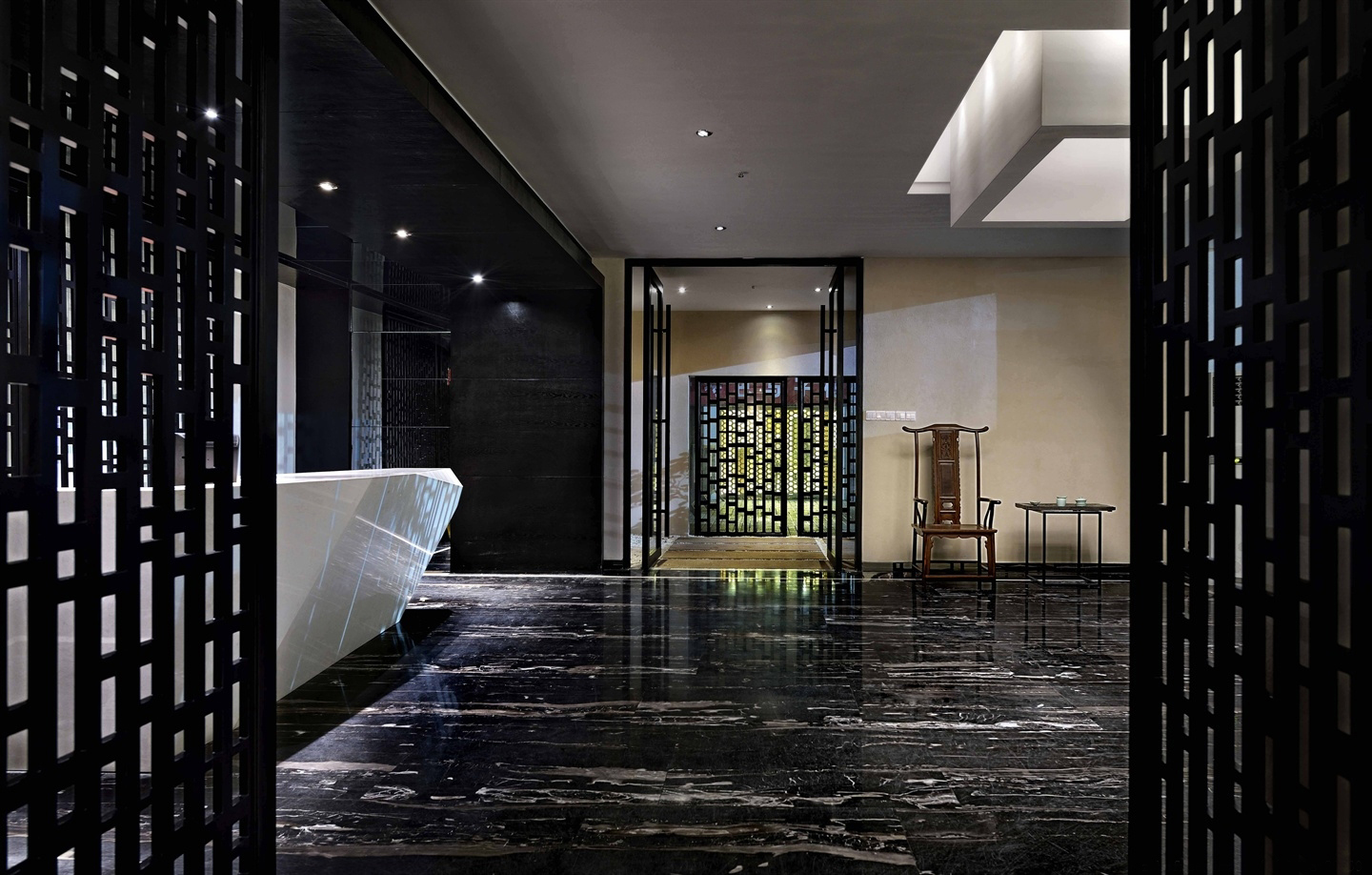 金山區(qū)200平辦公室裝修靜謐風(fēng)格設(shè)計-第2張圖片-上海古都建筑設(shè)計集團(tuán)