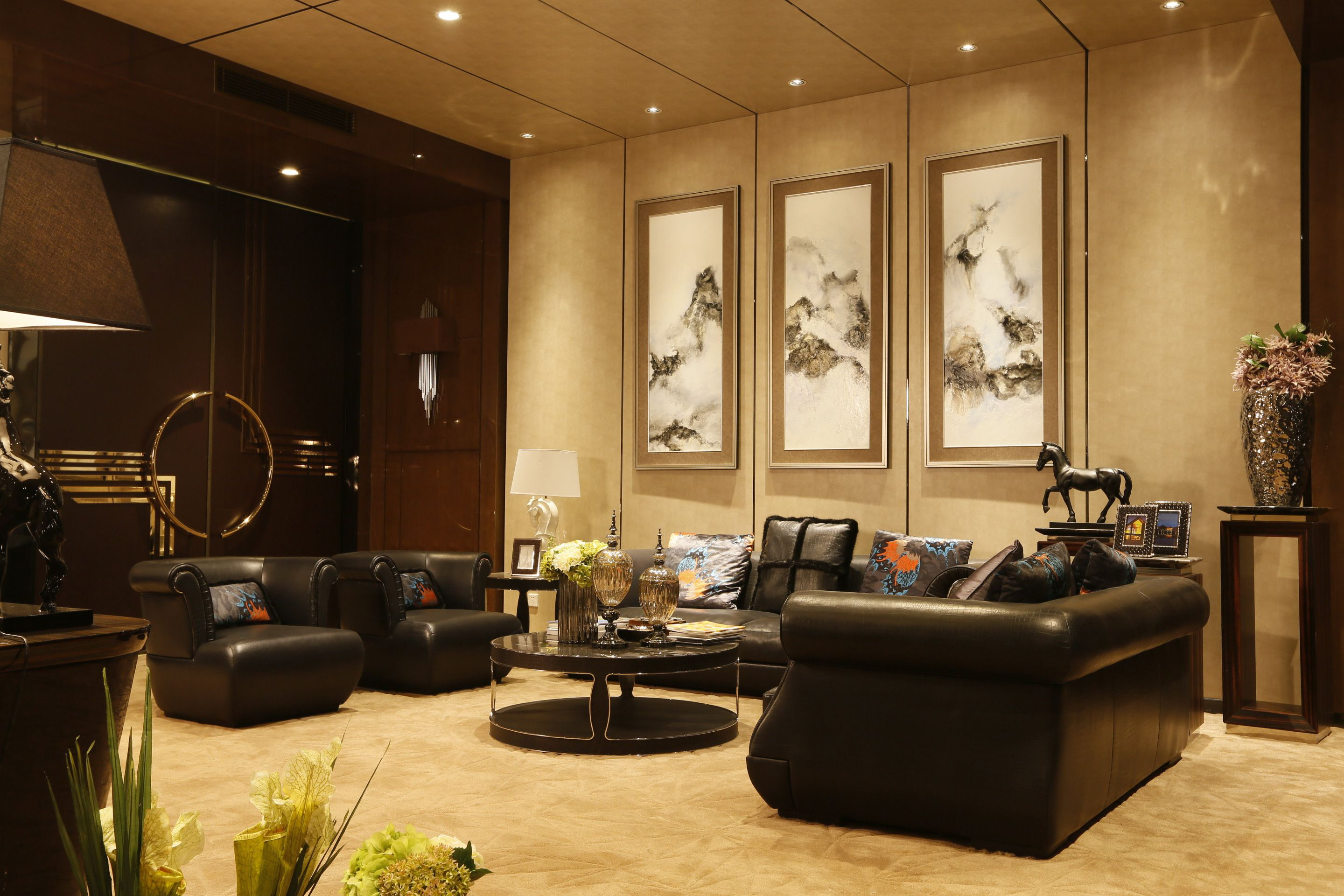 上海大氣奢華辦公室裝修設(shè)計-第2張圖片-上海古都建筑設(shè)計集團