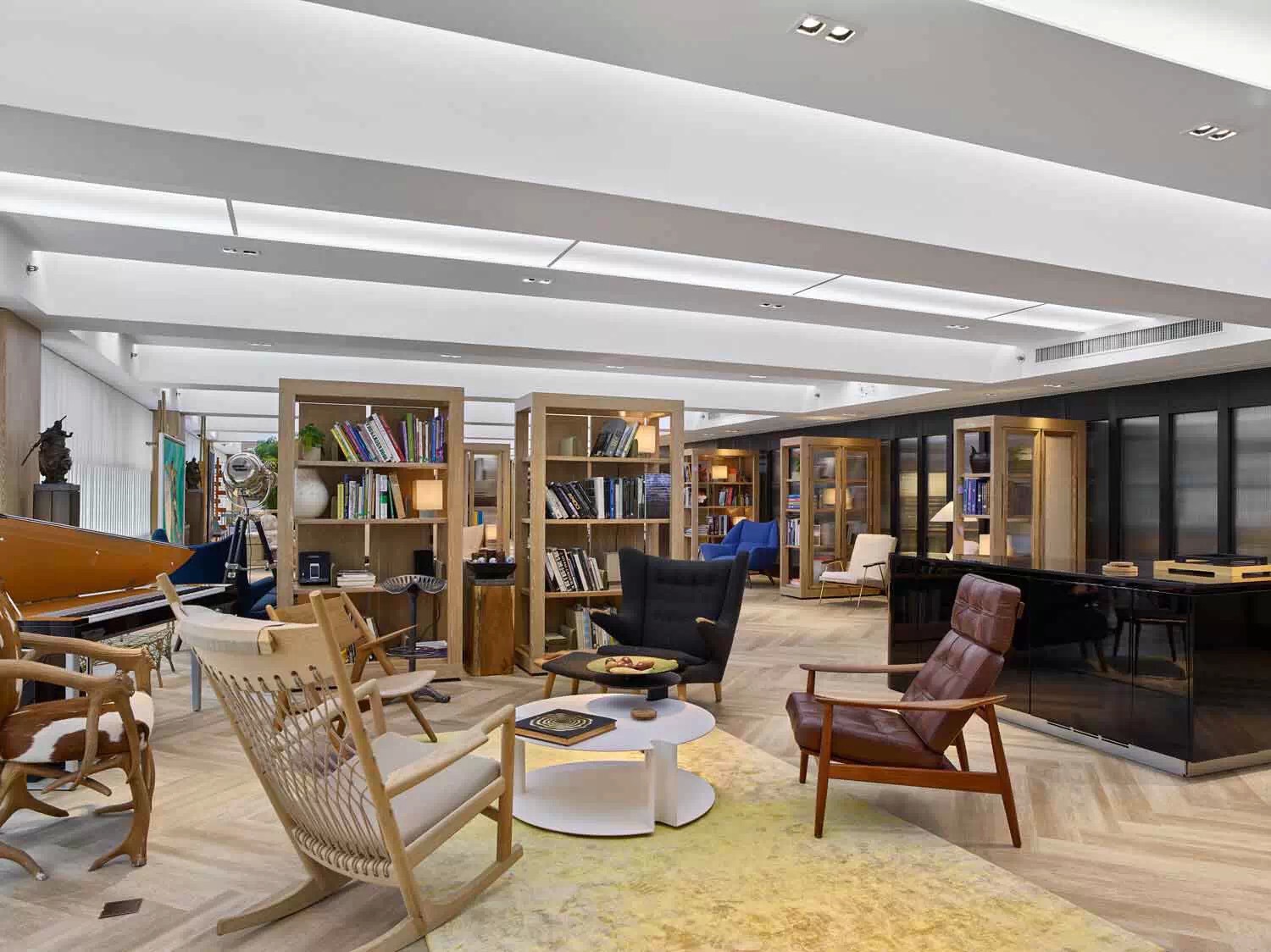 簡約圖書室辦公室裝修設(shè)計-第5張圖片-上海古都建筑設(shè)計集團