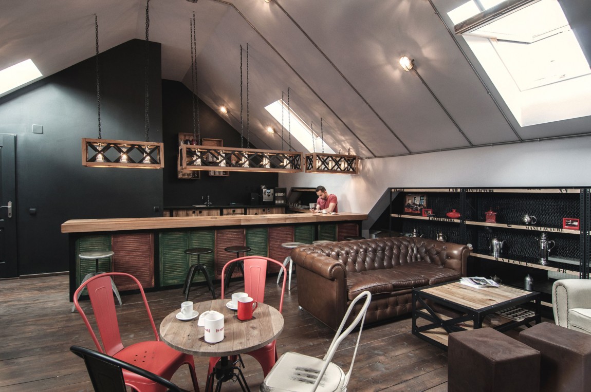 浦東新區(qū)120平工業(yè)風咖啡廳裝修設計-第9張圖片-上海古都建筑設計集團