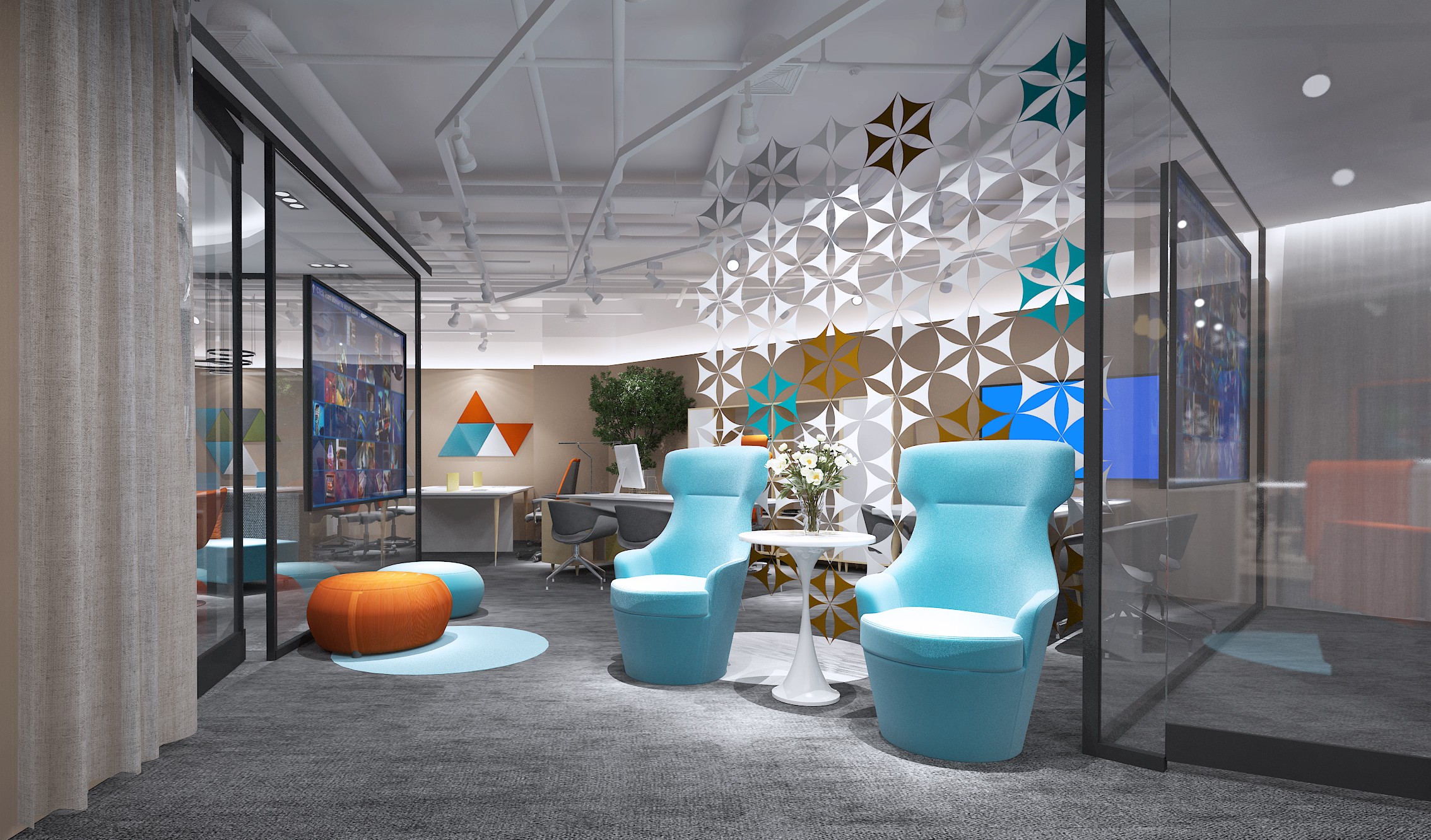 浦東新區(qū)科技智能辦公室裝修設(shè)計-第10張圖片-上海古都建筑設(shè)計集團