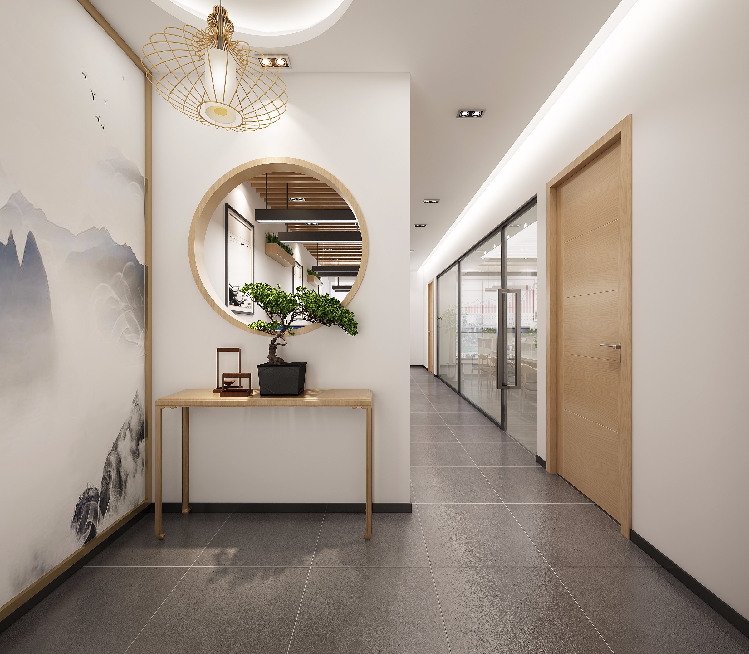 原木風(fēng)格辦公室裝修設(shè)計-第4張圖片-上海古都建筑設(shè)計集團(tuán)