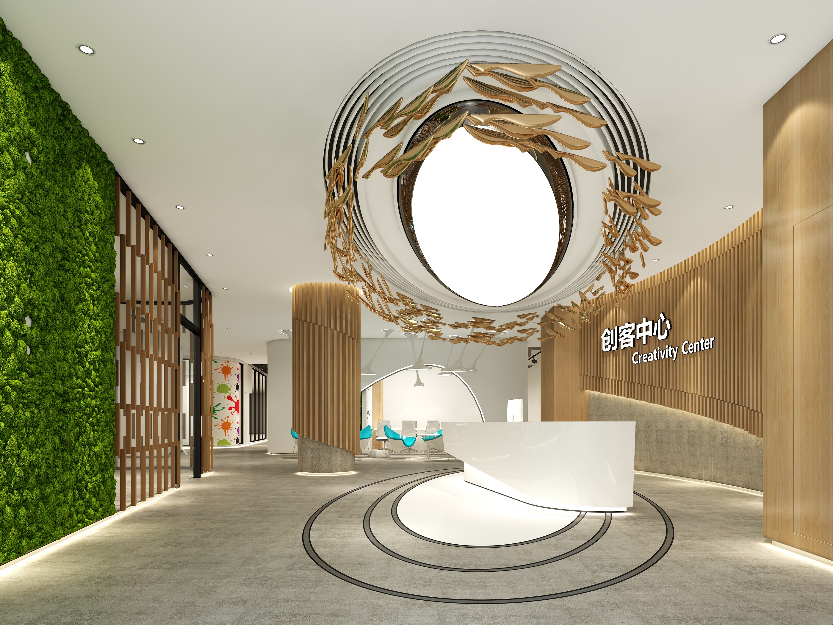 創(chuàng)客中心辦公室裝修設(shè)計-第4張圖片-上海古都建筑設(shè)計集團