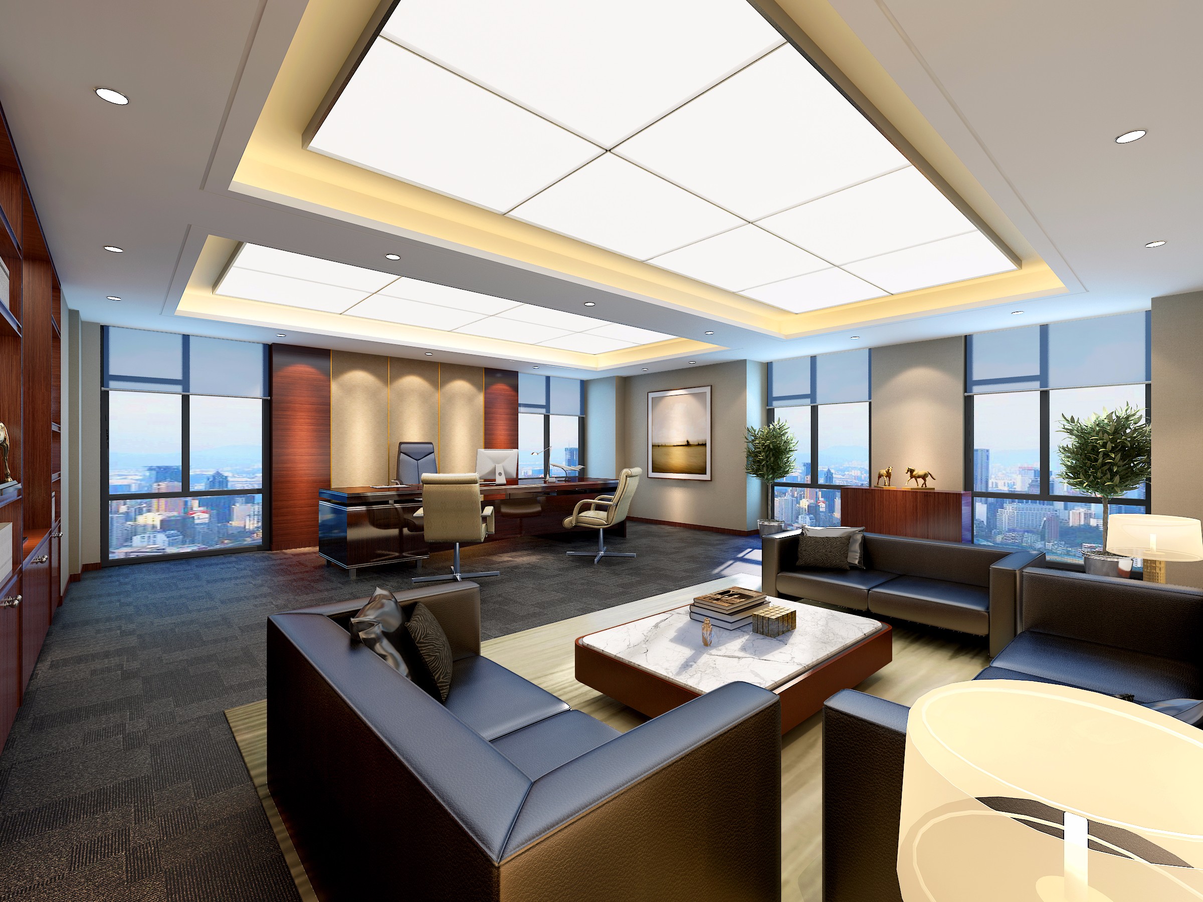 地產(chǎn)開發(fā)公司辦公室裝修設(shè)計-第2張圖片-上海古都建筑設(shè)計集團