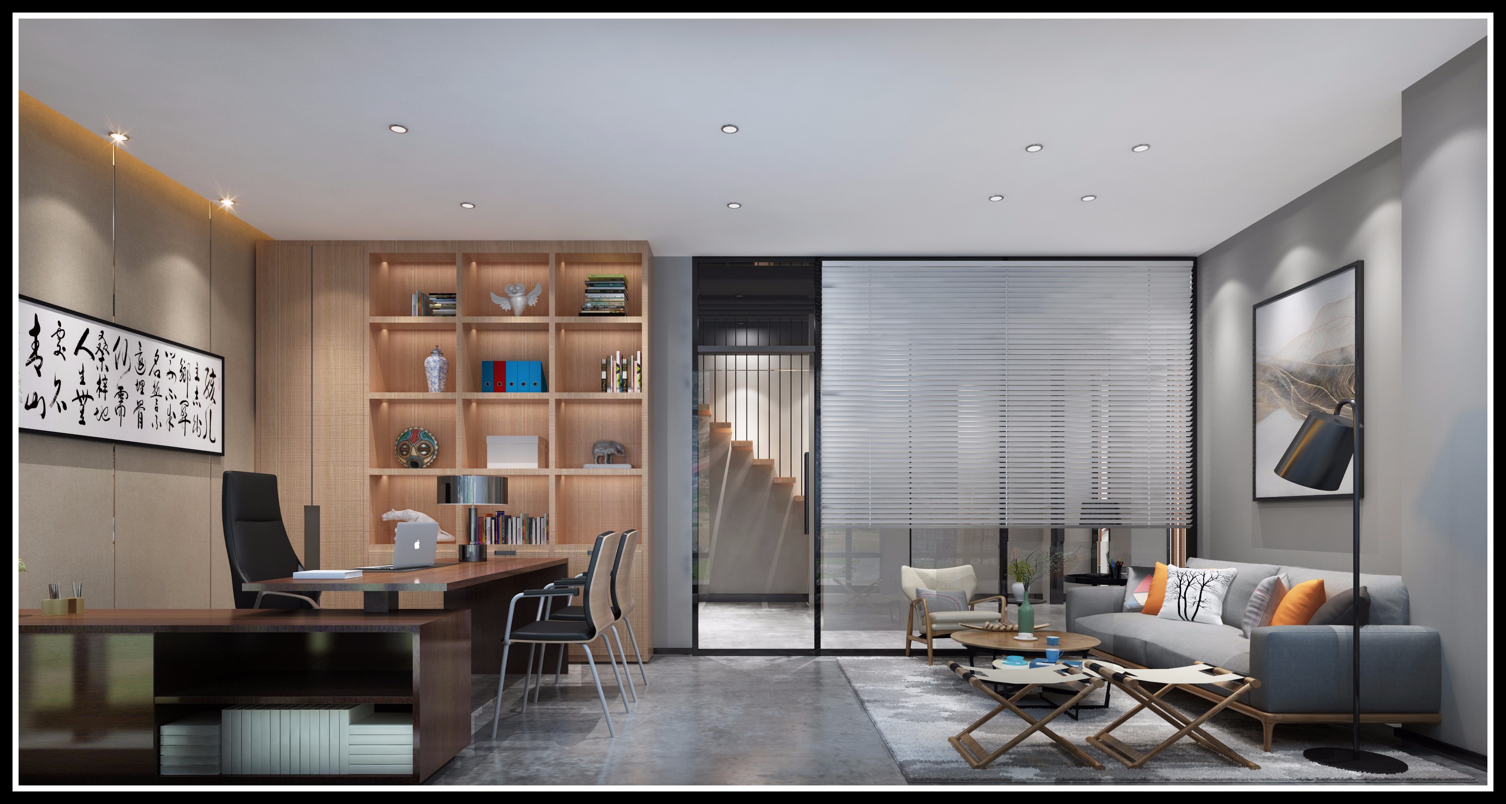 浦東新區(qū)奢華工業(yè)風(fēng)辦公室裝修設(shè)計-第8張圖片-上海古都建筑設(shè)計集團