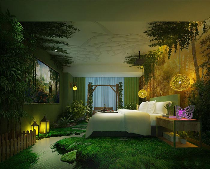 個性情侶主題酒店裝修設(shè)計-第1張圖片-上海古都建筑設(shè)計集團(tuán)