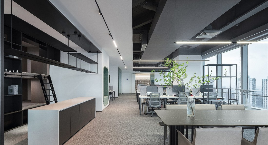 灰白簡約風(fēng)格辦公室裝修設(shè)計-第3張圖片-上海古都建筑設(shè)計集團