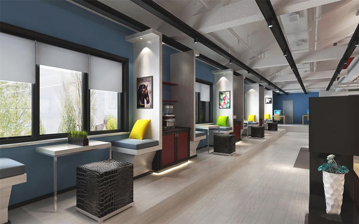 松江文化傳媒企業(yè)辦公室設(shè)計(jì)方案-辦公室裝修設(shè)計(jì)效果圖-第2張圖片-上海古都建筑設(shè)計(jì)集團(tuán)