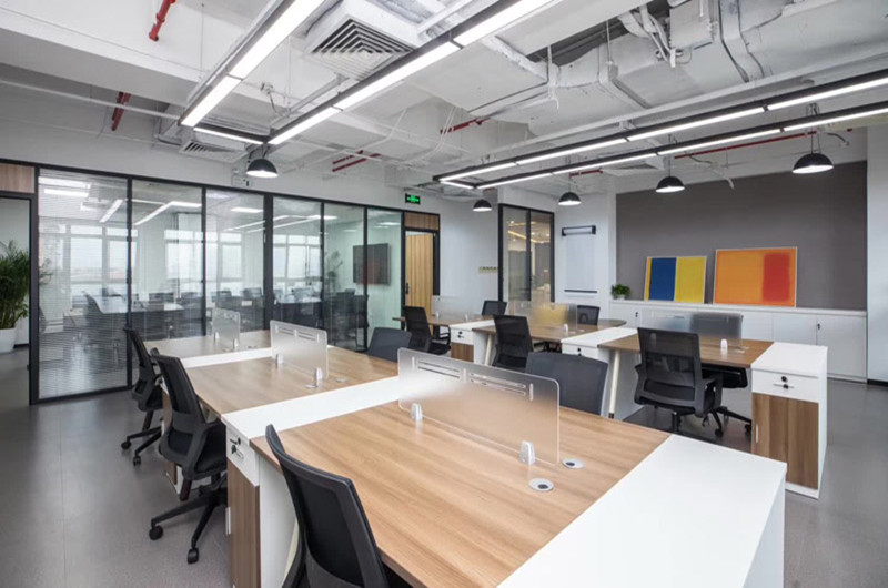 普陀新城市廣場1000平辦公樓設(shè)計裝潢-辦公室裝修設(shè)計效果圖-第3張圖片-上海古都建筑設(shè)計集團