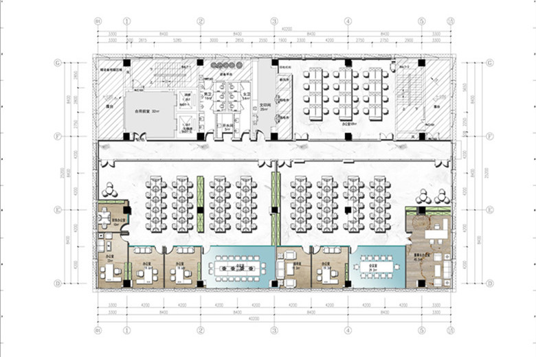 新能源科技公司辦公室設(shè)計(jì)布局方案-辦公室裝修設(shè)計(jì)效果圖-第2張圖片-上海古都建筑設(shè)計(jì)集團(tuán)