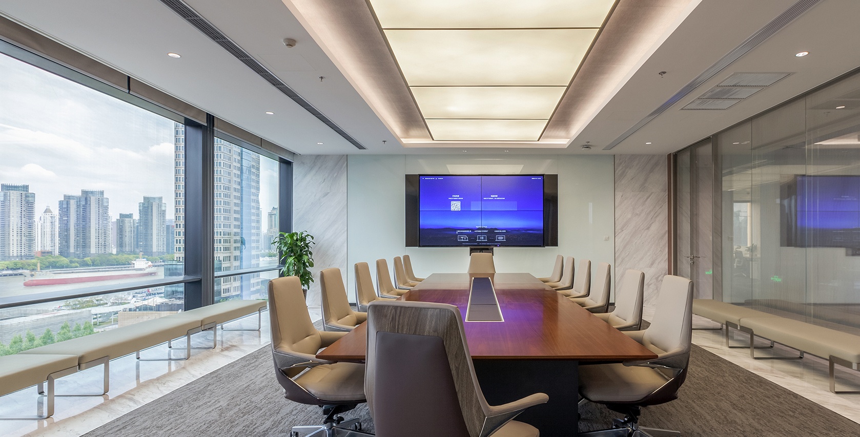 2100平金融機構(gòu)辦公室設(shè)計布局方案-辦公室裝修設(shè)計效果圖-第2張圖片-上海古都建筑設(shè)計集團